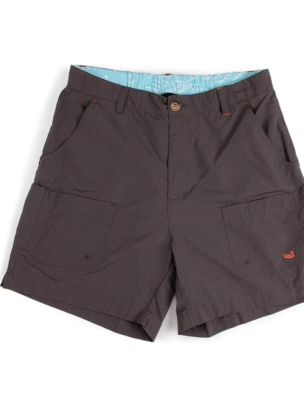 Southern Marsh Tarpon Flats Fishing Shorts Men's XL Gray Microcheck Sportswear